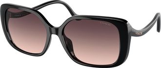 Coach HC8376U CL929 5002U8 Womens Sunglasses Black Size 56
