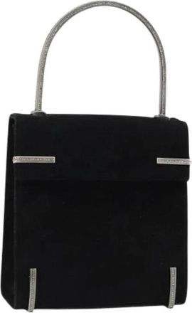 Ferragamo Pre-owned Su&egrave;de Handtas - Dames - Vintage Handtas - Zwart - ONE Size - Su&egrave;de - Vintage