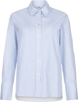 Liu Jo Vertical Striped Cotton Poplin Shirt