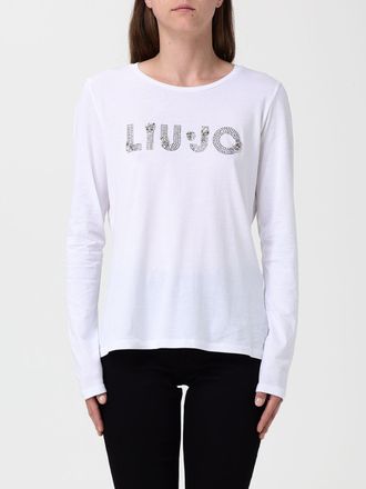 Liu Jo T-shirts in cotone con logo di strass Liu Jo