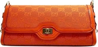Gucci Pre-owned Shoulder Bag - Dames - Vintage Schoudertas - Oranje - ONE Size - Vintage
