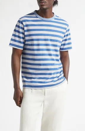 Noah Stripe Ringer T-Shirt in Navy/White at Nordstrom, Size Xx-Large