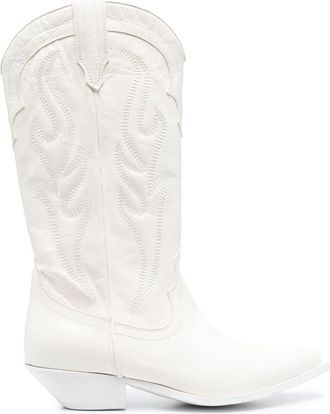 Sonora 40mm Western-style leather boots - women - Calf Leather/Calf Leather/Calf Leather - 35 - White
