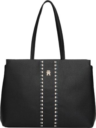 Tommy Hilfiger Womens Timeless Tote,BLACK One Size