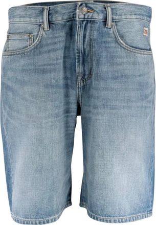 Roy Rogers Cult Wide Bermuda - Heren - Denim shorts - Blauw - W36 - Katoen - Korte Broeken