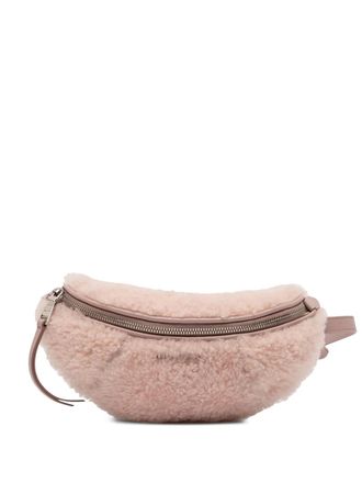 Miu Miu Marsupio in shearling convertible 2010-2025 - Rosa