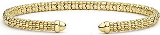 Lagos Signature Caviar Mini Versa Torque Bracelet in Gold at Nordstrom, Size 7