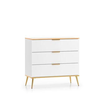 Petits Meubles Cómoda 3 cajones estratificado Blanco