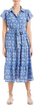 Max Studio Collar Midi Dress