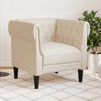 vidaXL Vidaxl - Sill&oacute;n Chesterfield De Lino