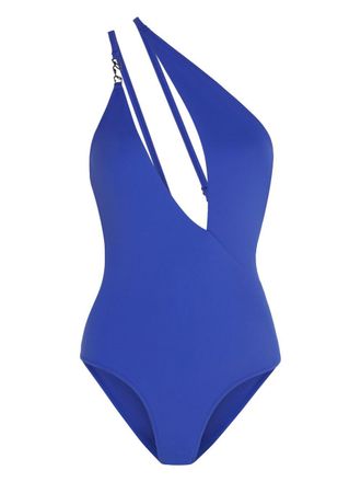 Karl Lagerfeld Costume intero Signature asimmetrico - Blu