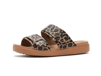 Crocs Brooklyn Buckle Low Low Womens Sandals Sepia/Leopard : 10 M, Synthetic