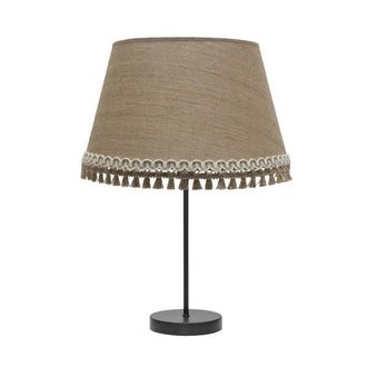 Fabrilamp Sobremesa Alto Serie Ada Acabado Negro/arena - Fabrilamp