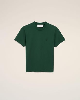 Ami Green cotton t-shirt with Ami de Coeur Green - XXXL - for Men