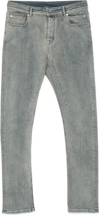 Rick Owens Detroit Faded-effect Five-pocket Jeans
