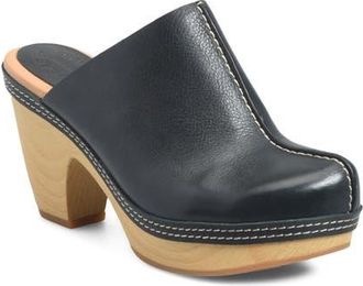 Kork-ease Gwendolyn Leather Clog in Black Leather at Nordstrom, Size 10