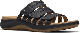 Clarks Maelynn Abby Womens Sandals Black Leather : 9.5 B - Medium