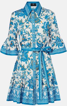 Etro Printed mini shirt dress