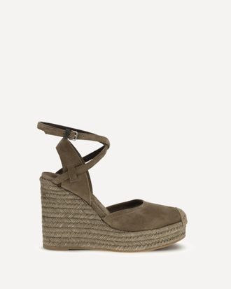 Brunello Cucinelli Espadrillas in camoscio con Precious Loop Woman 36