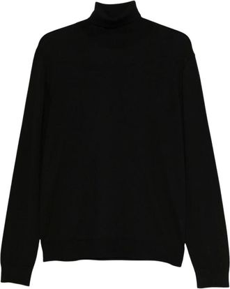 Daniele Fiesoli Truien & Vesten, Heren, Zwart, M, Wol, Turtleneck Trui
