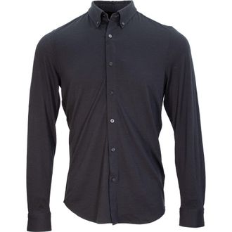 Lords of Harlech Shawn Merino Shirt in Black at Nordstrom, Size Xx-Large
