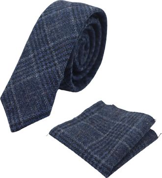 TruClothing Tweed Herringbone Tie & Pocket Square