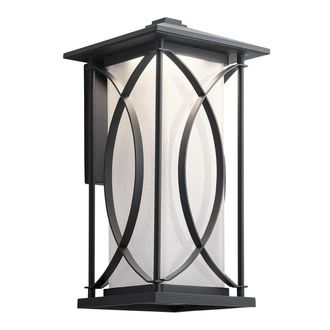 Netlighting Kichler Ashbern Outdoor 1 Light Wall Lantern Textured Black IP44