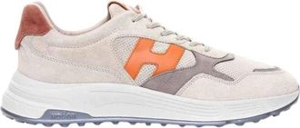 Hogan Hyperlight Sneakers - Heren - Sneakers - Beige - 43 EU - Leer - Schoenen