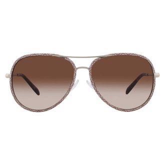 Tory Burch Brown Gradient Pilot Ladies Sunglasses TY6114 336013 60