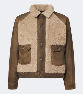 Ralph Lauren Giacca di jeans con shearling