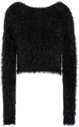 8 by YOOX KNIT CROP TOP