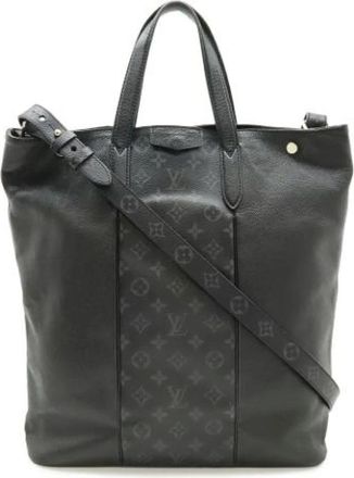 Louis Vuitton Pre-owned Monogram Eclipse Tote - Heren - Vintage Shopper - Zwart - ONE Size - Leer - Vintage
