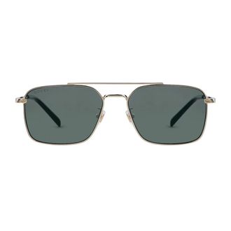 Gucci Sunglasses, male, Gray, Size: ONE SIZE Geometrical Frame Sunglasses
