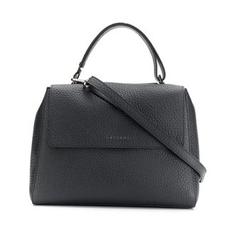 Orciani Handbags, female, Black, Size: ONE SIZE Sveva Soft Medium Shoulder Bag