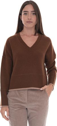 Pennyblack Maglia collo a V Biglia Cuoio Pennyblack Donna