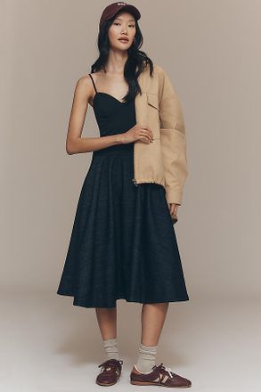 Mare Mare Knit Denim Twofer Midi Dress