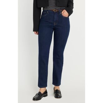 Good American Good Legs High Waist Straight Leg Jeans in Indigo1153 at Nordstrom, Size 18W