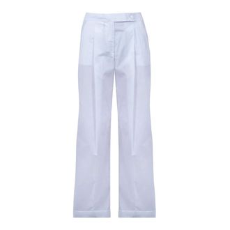 Alessia Santi Wide Trousers, female, White, Size: 2XS Wide Trousers