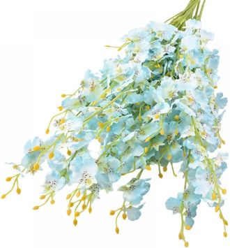 OEM Cinco Orqu&iacute;deas Artificiales, Orqu&iacute;deas Bailarinas De Seda De Imitaci&oacute;n, Flores Artificiales De Tallo Largo, Adecuadas Para El Hogar, Bodas, Oficinas,