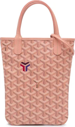 Goyard Pre-owned Womens Goyardine Petit Flot Tote - Peach Textile - One Size
