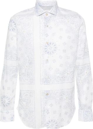 Eleventy I75Camh 11Tes 0I25608-P Button-Up Shirt - Heren - Casual Overhemden - Blauw - S - Overhemden
