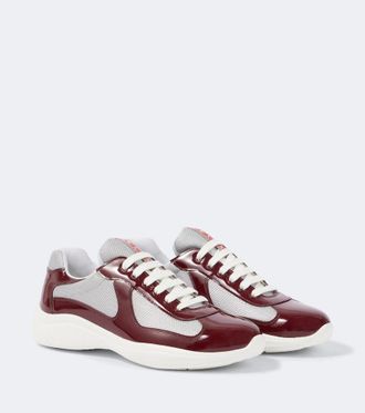 Prada Americas Cup patent leather sneakers