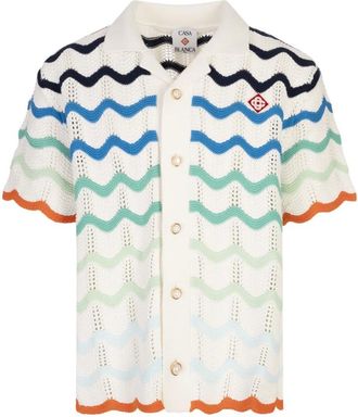 Casablanca Overhemden, Heren, Veelkleurig, M, Katoen, Wit Katoenen Beddengoed Set