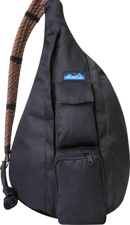 Kavu Unisex Rope Sling Bag In Jet Black