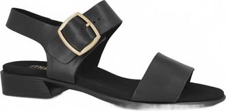 Munro Womens Cleo Sandal In Black Leather