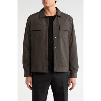 Robert Barakett Fremantle Technical Knit Jacket in Dark Olive at Nordstrom, Size Xx-Large