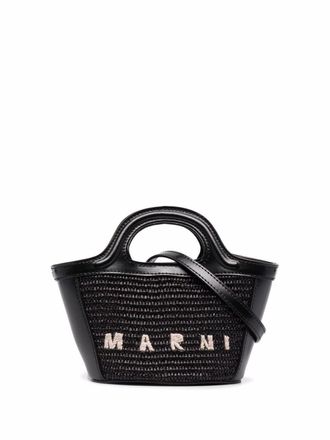 Marni Borsa tote Tropicalia mini - Nero