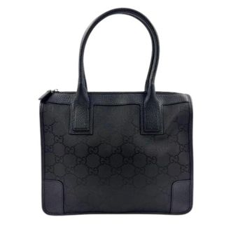 Gucci Pre-owned Handbags, female, Black, Size: ONE SIZE Pre-owned Leather Handbag