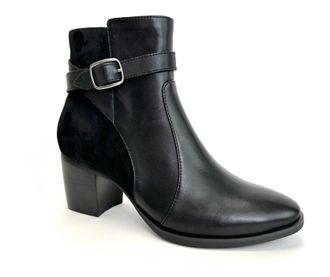 Aetrex Womens Rebecca Heeled Ankle Boots In Black