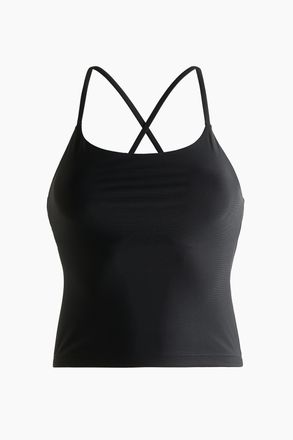 H&M Tankinitop mit BH und Lycra Xtra Life - Schwarz